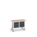 bott Verso verrijdbare werkbank 1250x600x830mm 6 laden Multiplex RAL 7016