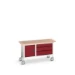 bott Verso verrijdbare werkbank 1500x600x830mm 3 laden 1 deur Multiplex RAL 3004