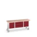 bott Verso verrijdbare werkbank 2000x600x830mm 3 laden 2 deuren Multiplex RAL 3004