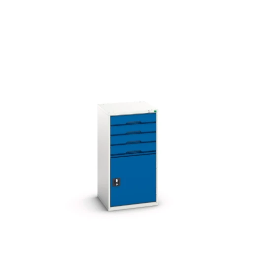 bott Verso schuifladenkast 525x550x1000mm 4 laden 1 deur RAL 5010