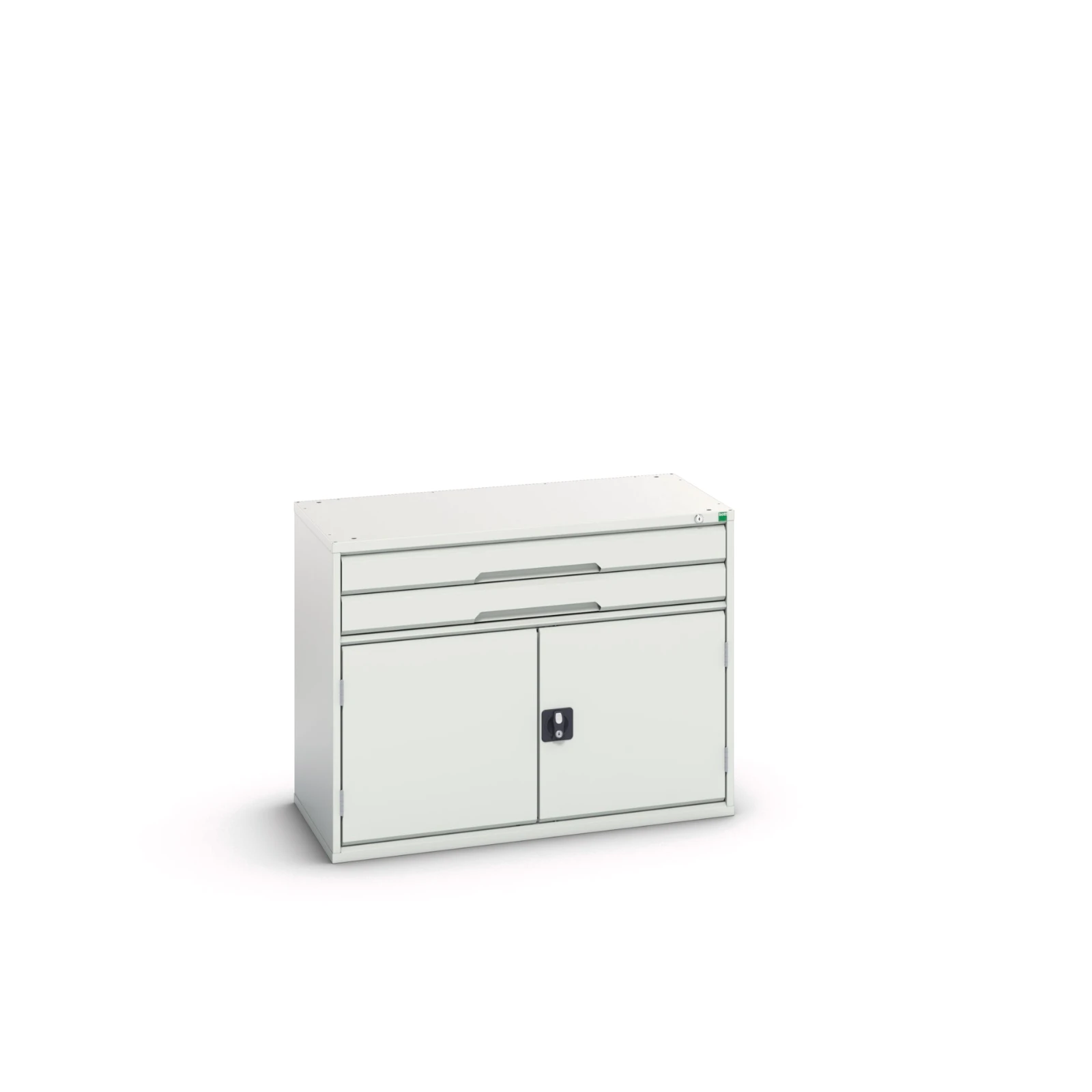 bott Verso schuifladenkast 1050x550x800mm 2 laden 2 deuren RAL 7035