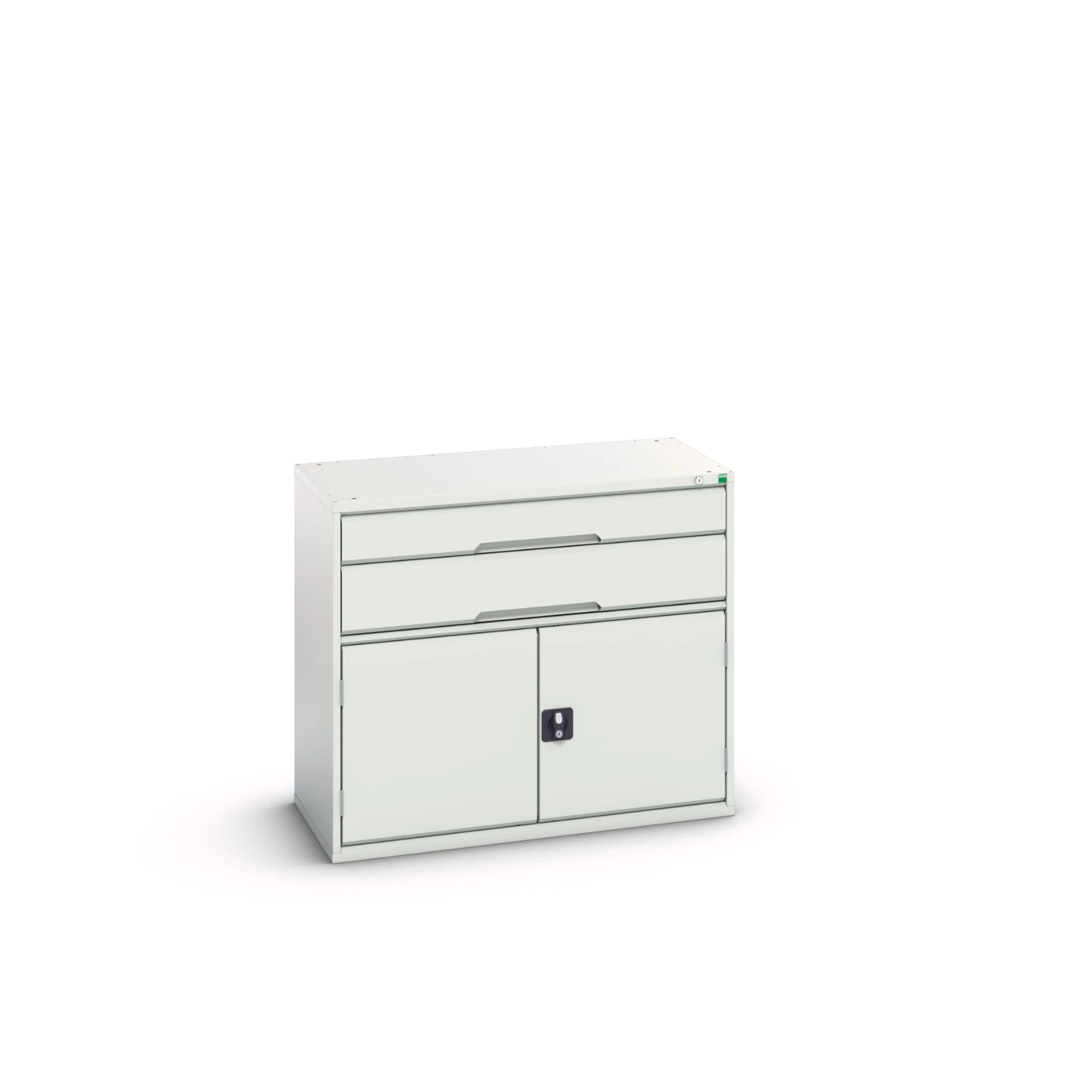 bott Verso schuifladenkast 1050x550x900mm 2 laden 2 deuren RAL 7035