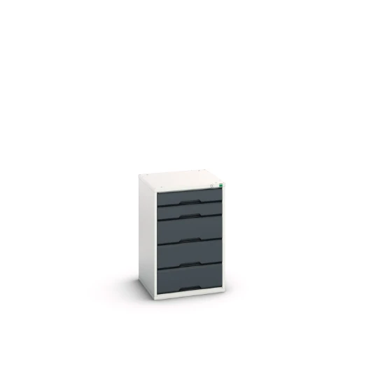 bott Verso schuifladenkast 525x550x800mm 5 laden RAL 7016