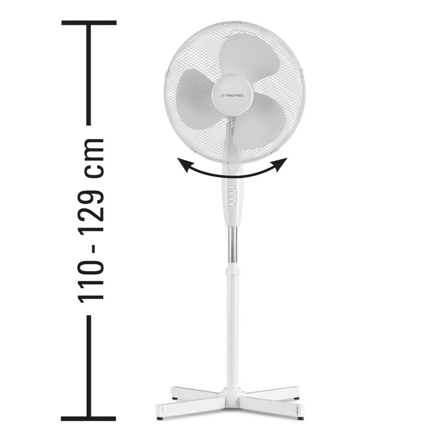 Trotec Statiefventilator TVE 16 wit