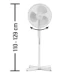 Trotec Statiefventilator TVE 16 wit