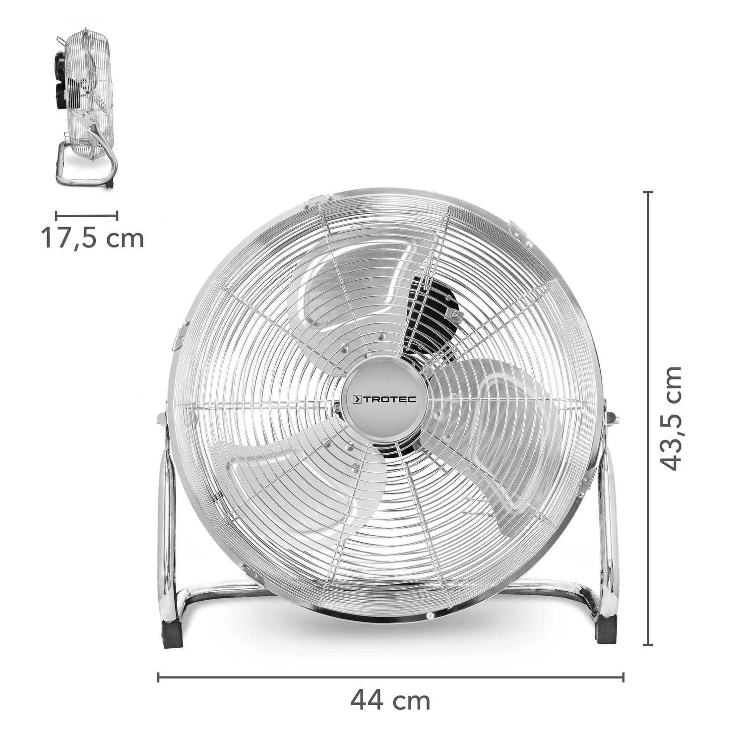 Trotec Ventilateur de sol TVM 14 chrom