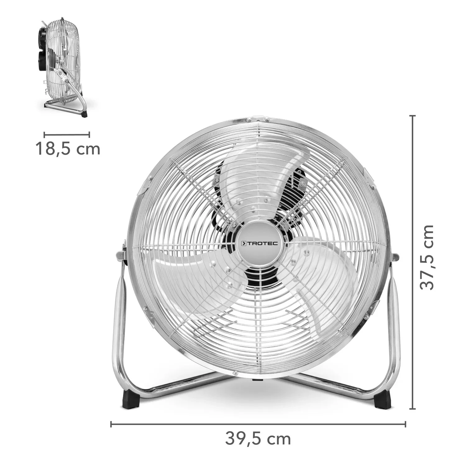 Trotec Ventilateur de sol TVM 12 chrom
