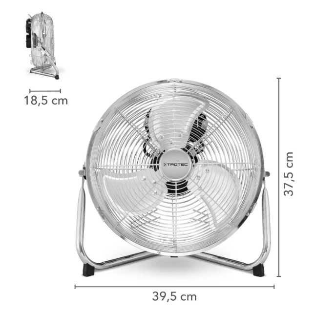 Trotec Ventilateur de sol TVM 12 chrom