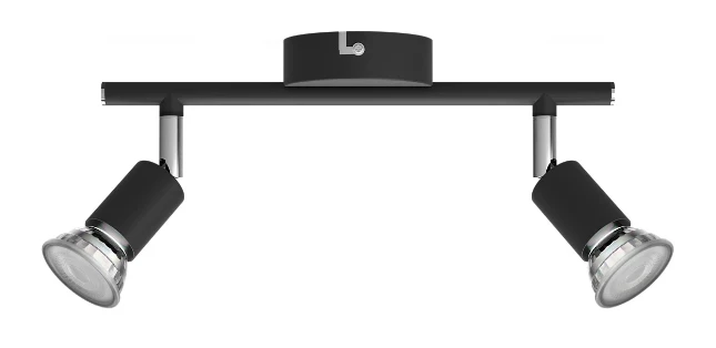Philips Opbouwspot Limbali 50W zwart - 2-spots
