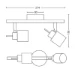 Philips Opbouwspot Meranti 50W zwart - 2-spots