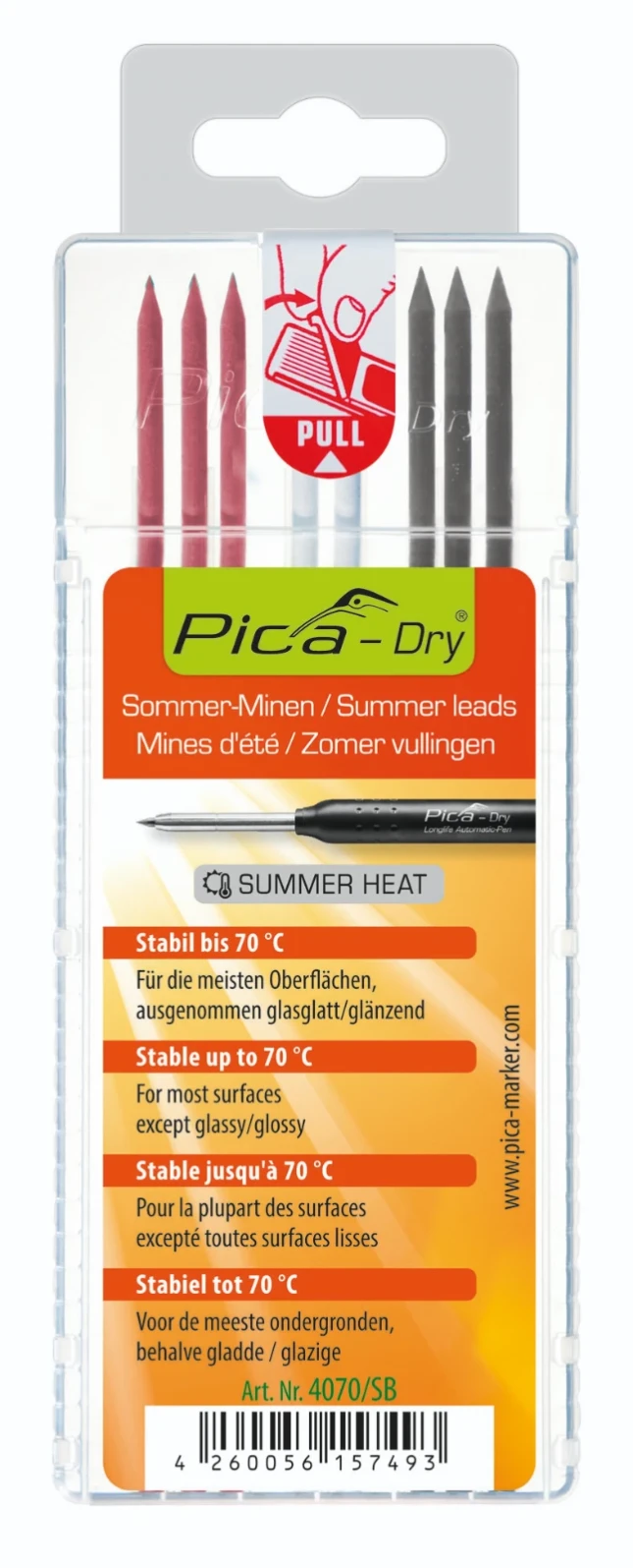 Pica Navulling markeerstift in blister Dry