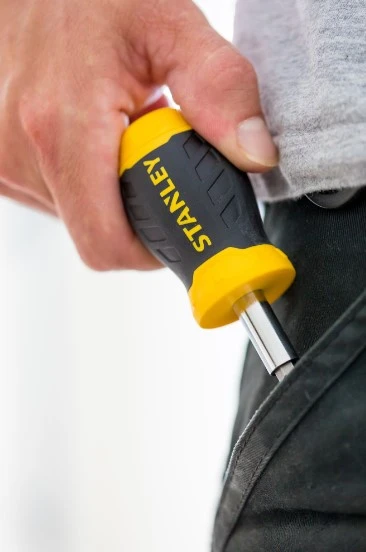 Stanley multibit stubby schroevendraaier