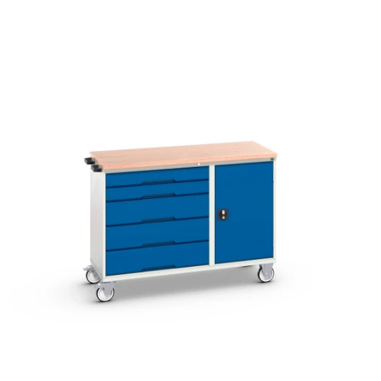 bott Verso montagewagen 5 lades 1 deur en multiplex blad RAL 5010