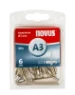 Novus rivet A3 X 6 Alu SB, 30 pcs.