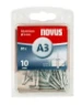 Novus Blindklinknagel A3/10 mm Aluminium (30 stuks)