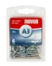 Novus Blindklinknagel A3/6 mm Aluminium (70 stuks)