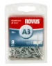 Novus Blindklinknagel A3/8 mm Aluminium (70 stuks)