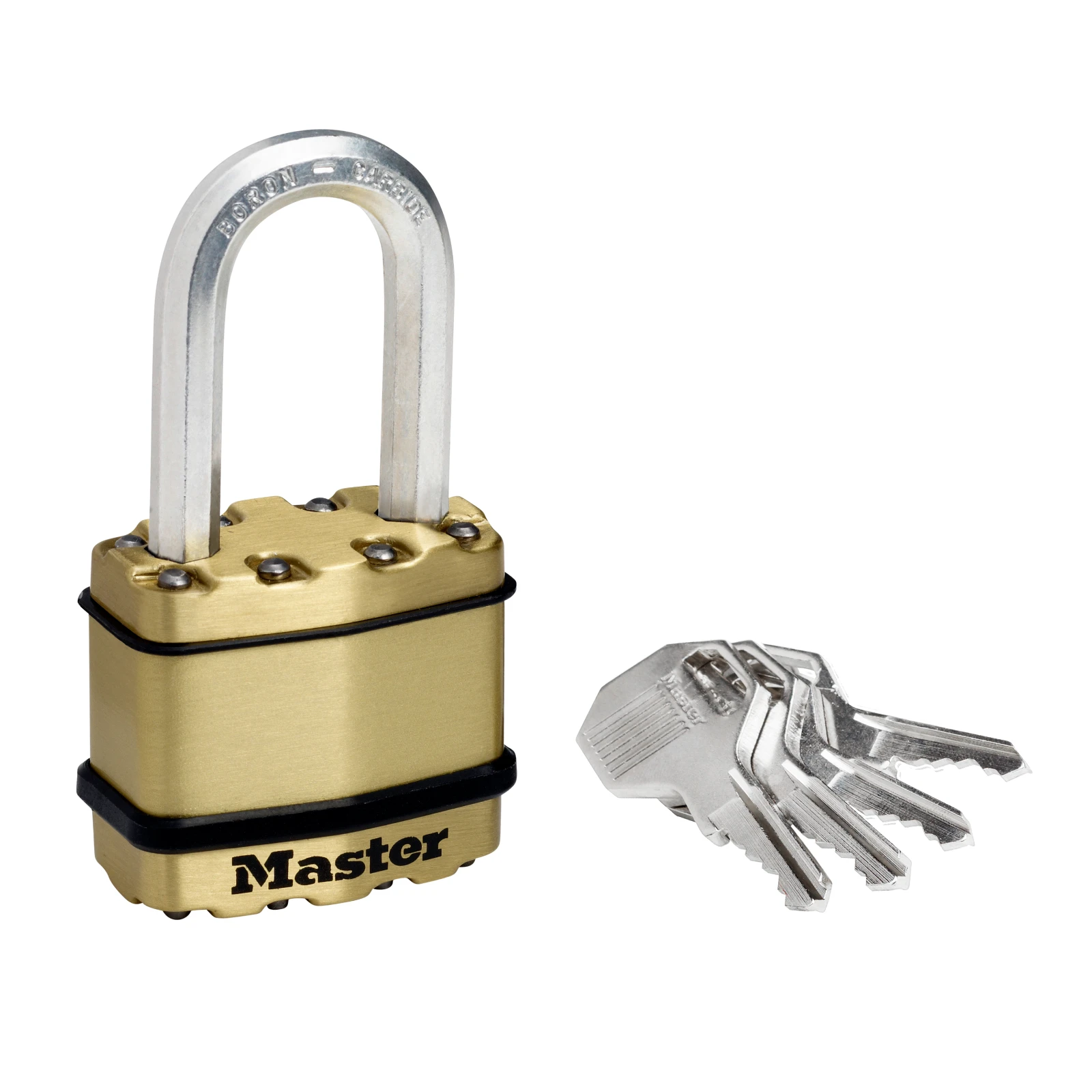 MasterLock Hangslot Excell 45mm messing - beugellengte 38mm