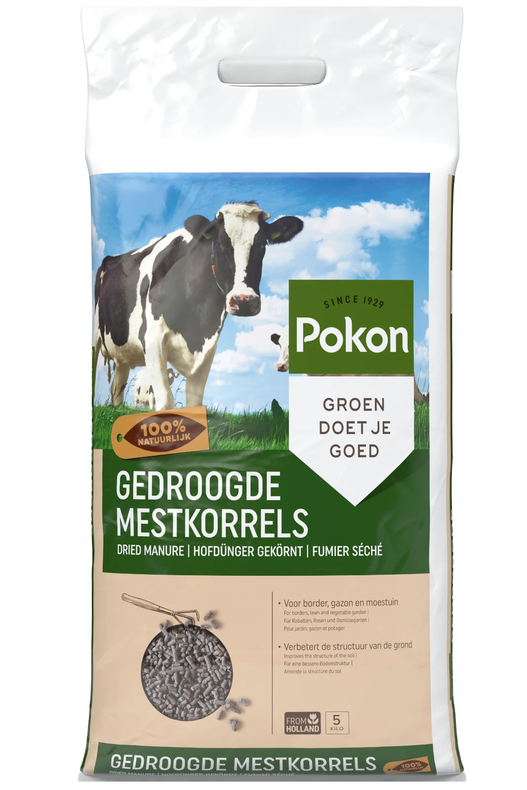 Pokon Gedroogde Mestkorrels 5kg