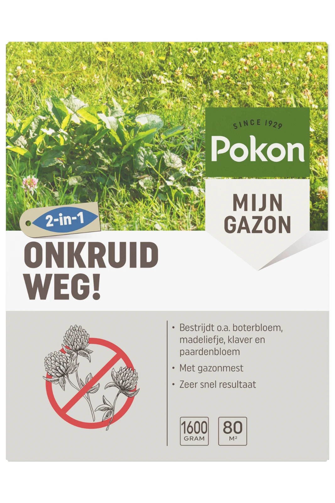 Pokon Onkruid Weg! 80 m² 1600 gram (2-in-1)
