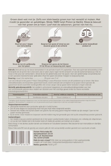 Pokon Onkruid Weg! 80 m² 1600 gram (2-in-1)
