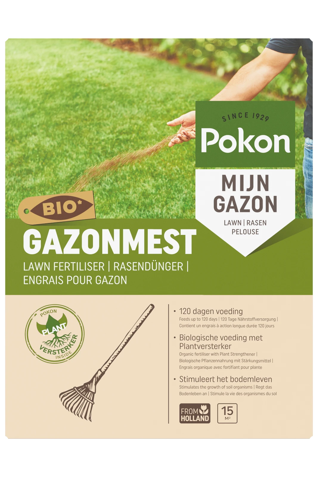 Pokon Bio Gazonmest voor 15m²