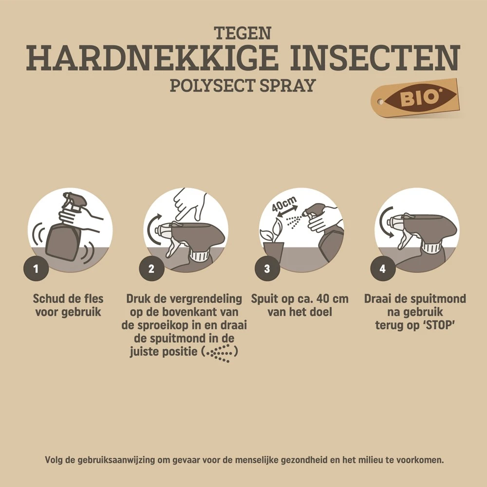 Pokon Bio Tegen Hardnekkige Insecten Spray 800ml