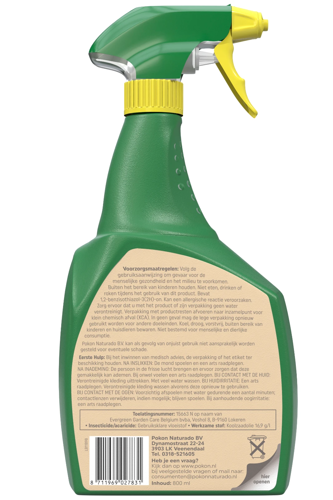 Pokon Bio Tegen Insecten Polysect GYO Spray 800ml