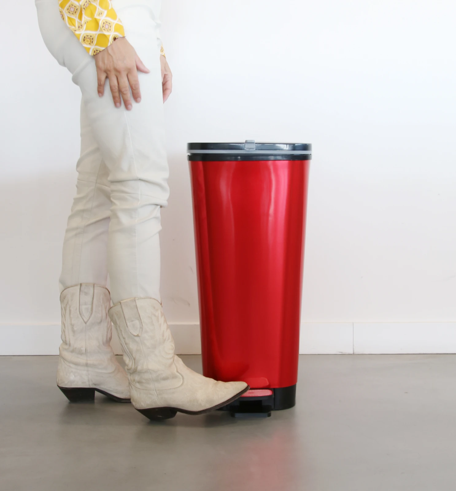 Kis Chic Bin Pedaalemmer - 50L - rood
