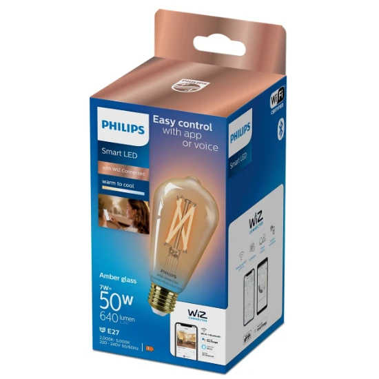 Philips Smart LED 50W ST64 E27 920-50 Amb 1PF/6 WiZ Connected
