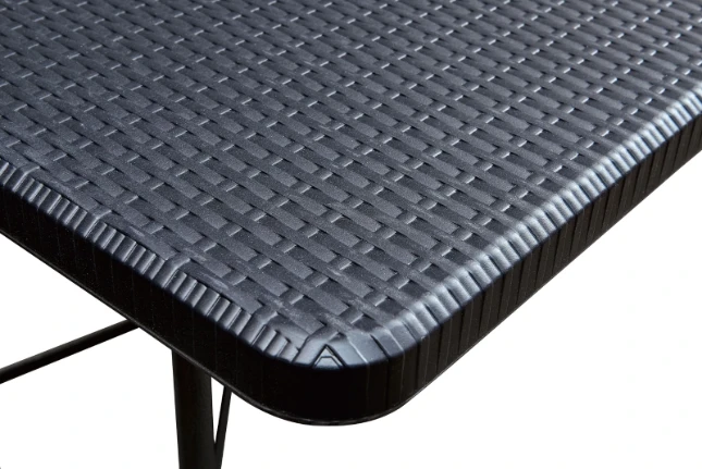 ERRO Vouwtafel 180cm zwart - wickerlook