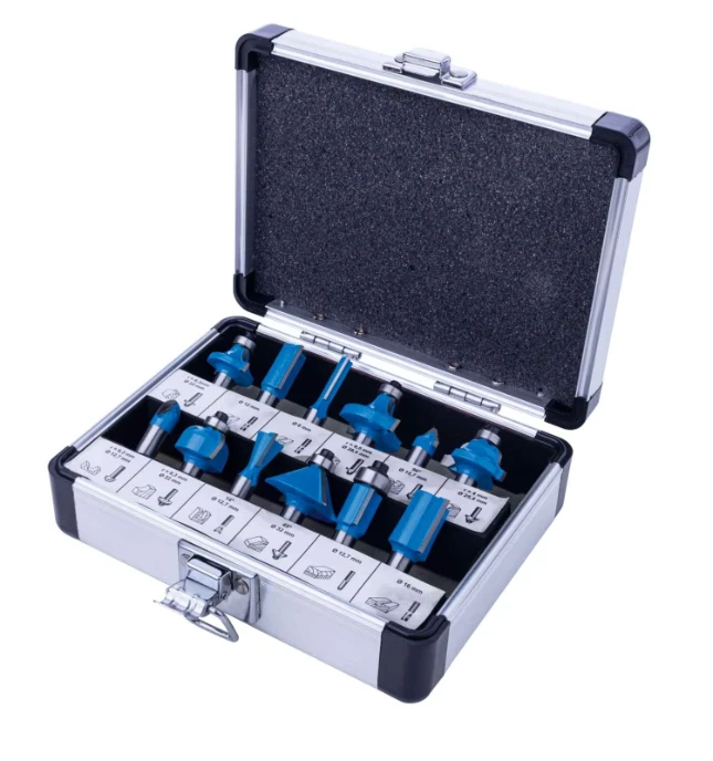 Scheppach Frezenset 12-delig - 8 mm schacht