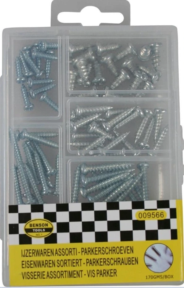 IJzerwaren assortimentbox - parkerschroeven