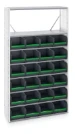 bott Verso stellingkast met 8 legborden, 24x box ral 7035