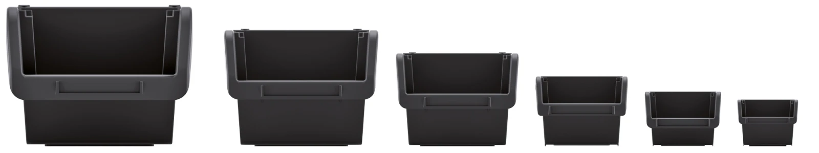 Kistenberg Stapelbak Truck - 115x80x60mm - zwart