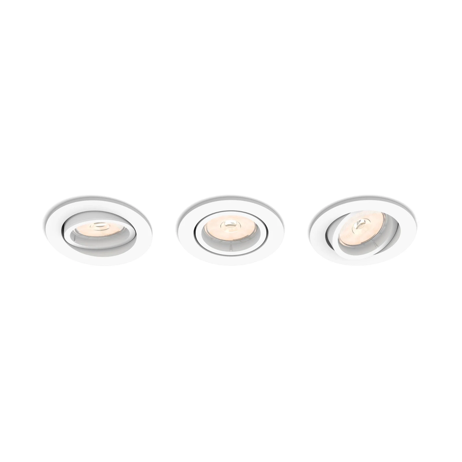 Philips LED-inbouwspot Donegal rond  5.5W wit (3 stuks)