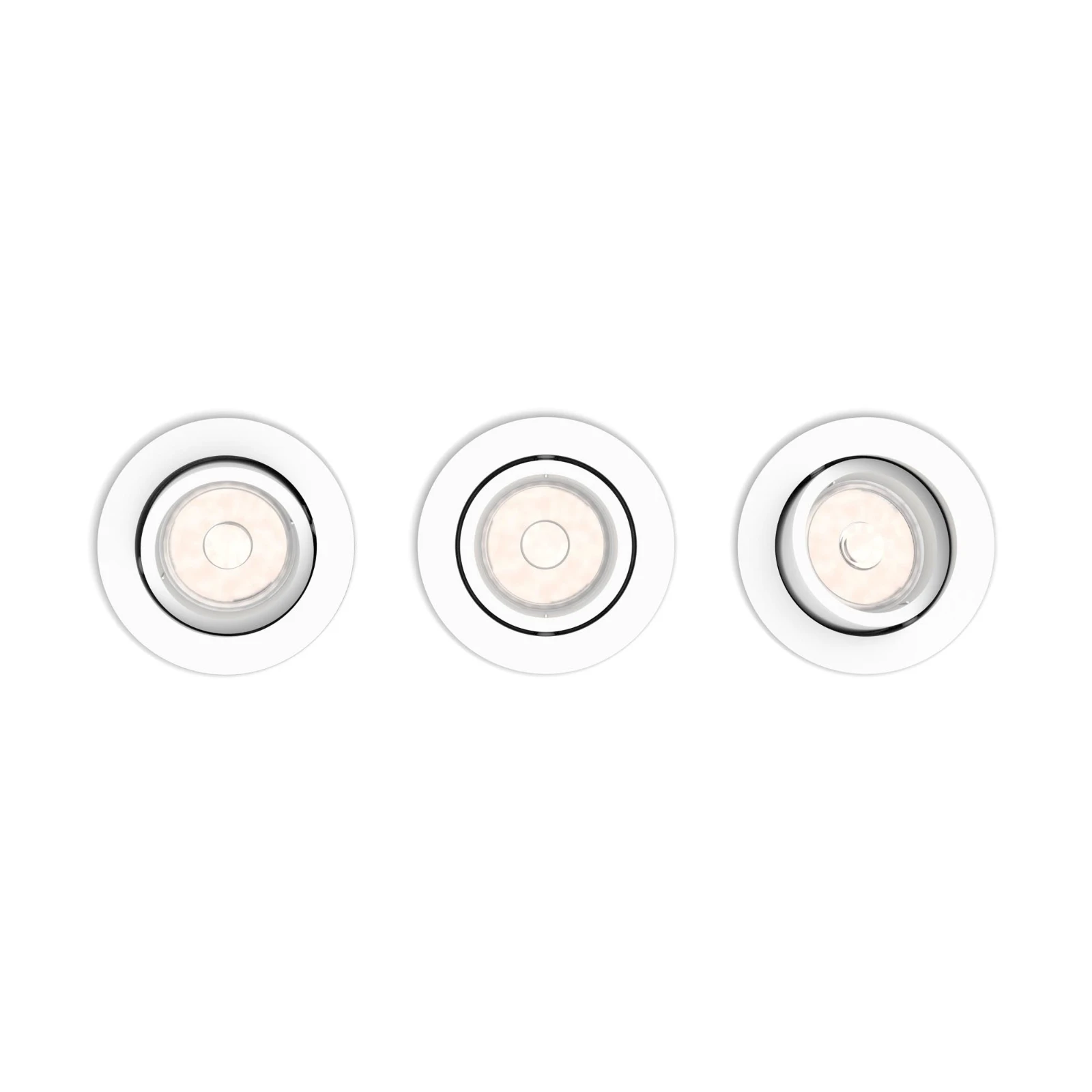 Philips LED-inbouwspot Donegal rond  5.5W wit (3 stuks)