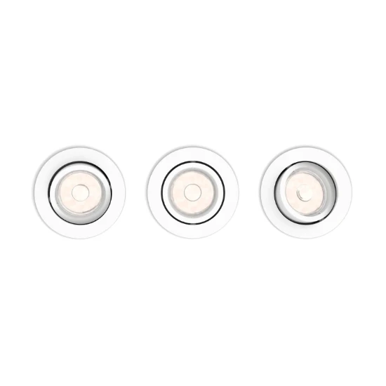 Philips LED-inbouwspot Donegal rond  5.5W wit (3 stuks)