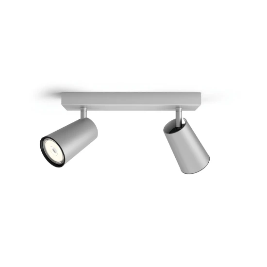 Philips Plafondspot Paisley aluminium 2-spots