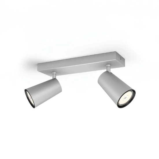 Philips Plafondspot Paisley aluminium 2-spots