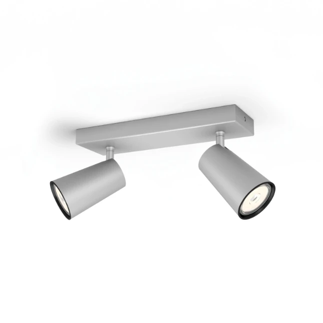 Philips Plafondspot Paisley aluminium 2-spots