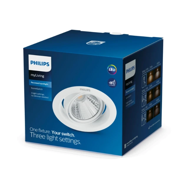Philips LED-inbouwspot Pomeron 5W wit