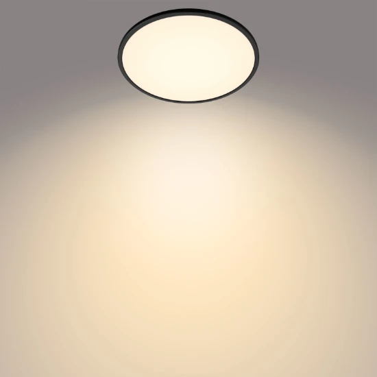 Philips LED-plafondlamp Superslim CL550 15W 2700K O250 mm zwart