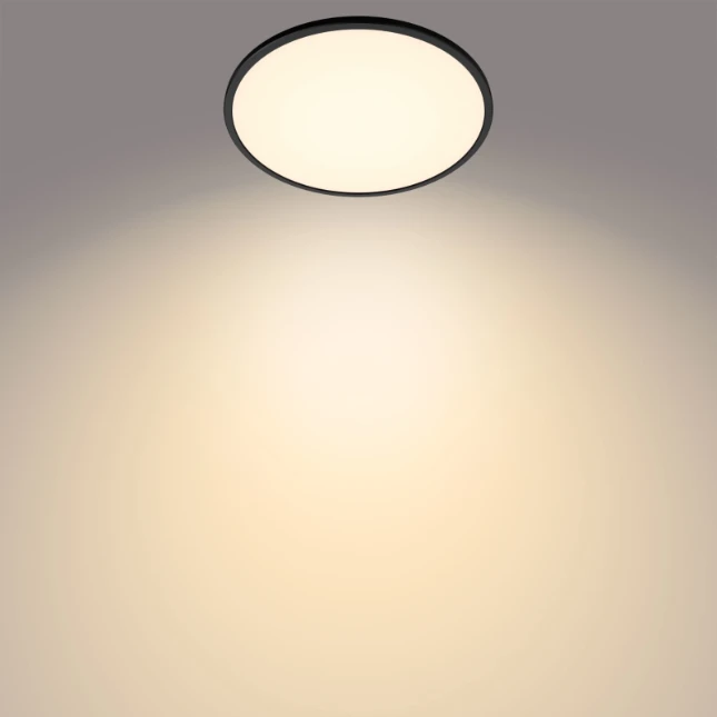 Philips LED-plafondlamp Superslim CL550 15W 2700K O250 mm zwart