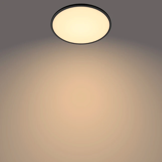 Philips LED-plafondlamp Superslim CL550 15W 2700K O250 mm zwart