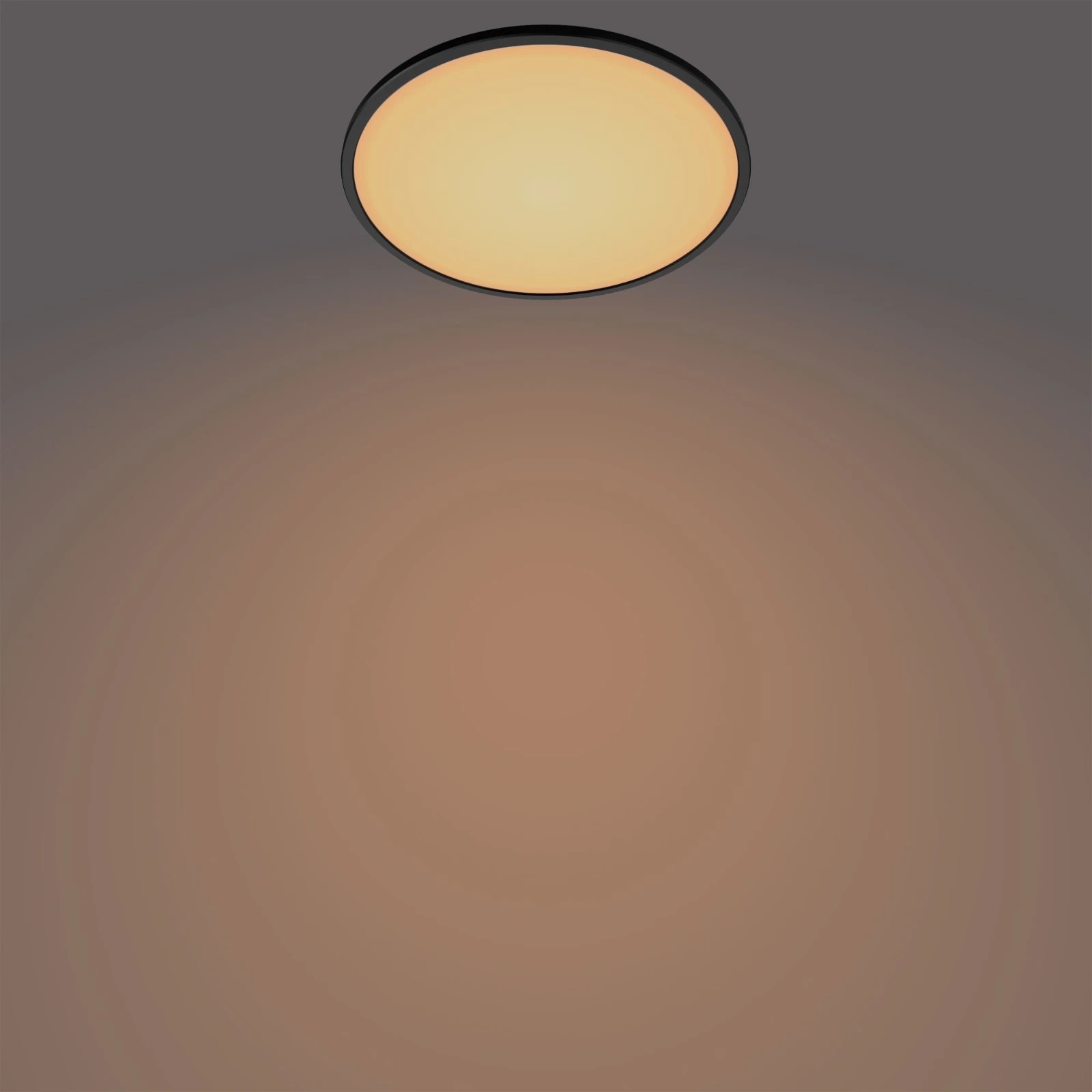 Philips LED-plafondlamp Superslim CL550 15W 2700K O250 mm zwart