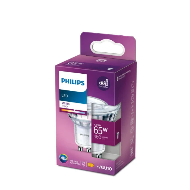Philips LED spot Classic 65W GU10 WH 36D RF ND PF SRT4