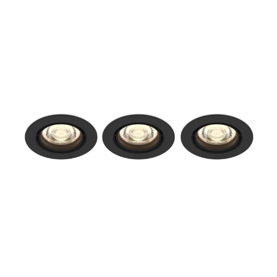 Philips LED-inbouwspot Impala SL264 6W zwart (3 stuks)