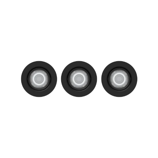 Philips LED-inbouwspot Impala SL264 6W zwart (3 stuks)