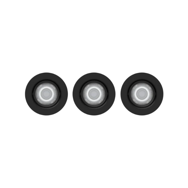 Philips LED-inbouwspot Impala SL264 6W zwart (3 stuks)